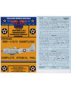32-009 Complete SBD-1/2/3 Dauntless Stencil Package