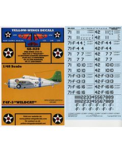 48-020 USN F4F-3 Wildcat Section Leaders VF-42 & VF-71