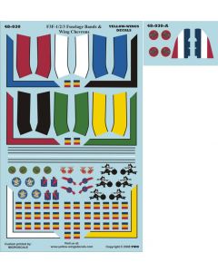 48-030 F3F-1/2/3 Wing Chevrons & Fuselage Bands