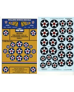 Microscale Decal 1:48 Scale #MS48-976 U.S.Insignia-Yellow Border/Operation Torch 