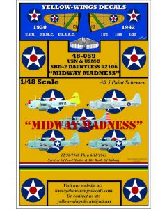 48-059 USN & USMC SBD-2 Dauntless #2106 "MIDWAY MADNESS"