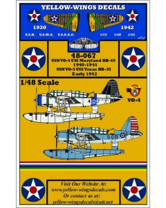48-067 USN OS2U Kingfisher, VO-4 USS Maryland BB-46, VO-5 USS Texas BB-35 