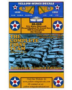 48-068 Coming Soon: THE COMPLETE FIRST TEAM PART 1 OF 7 USS LEXINGTON AIR GROUP